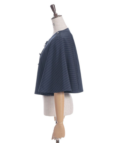 Double Rose Button Cape with Chain