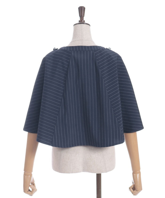 Double Rose Button Cape with Chain