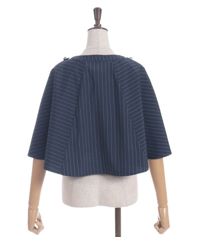 Double Rose Button Cape with Chain