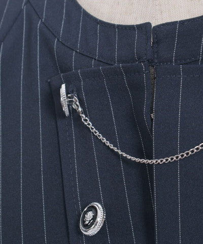 Double Rose Button Cape with Chain