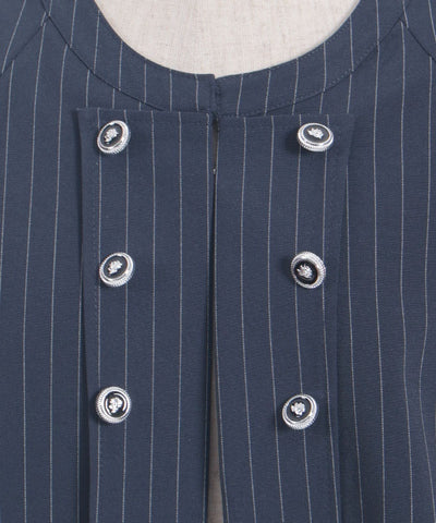 Double Rose Button Cape with Chain