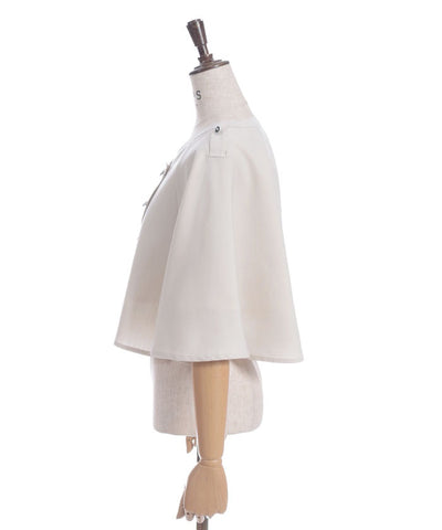 Double Rose Button Cape with Chain