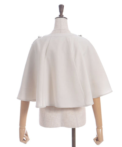 Double Rose Button Cape with Chain