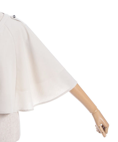 Double Rose Button Cape with Chain