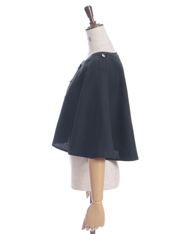 Double Rose Button Cape with Chain