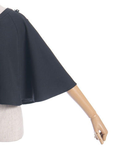 Double Rose Button Cape with Chain