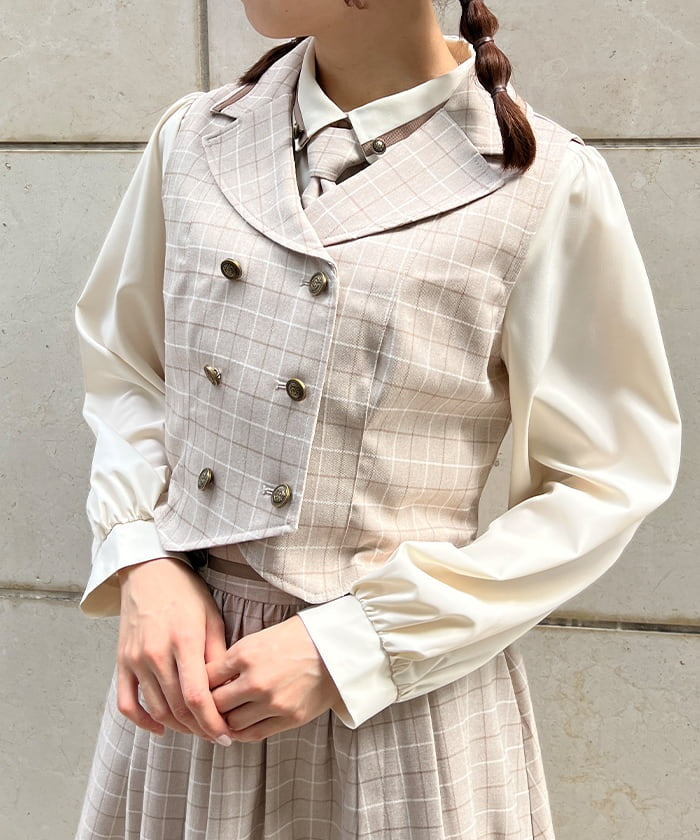 Back Lace-Up Vest – axes femme from JAPAN
