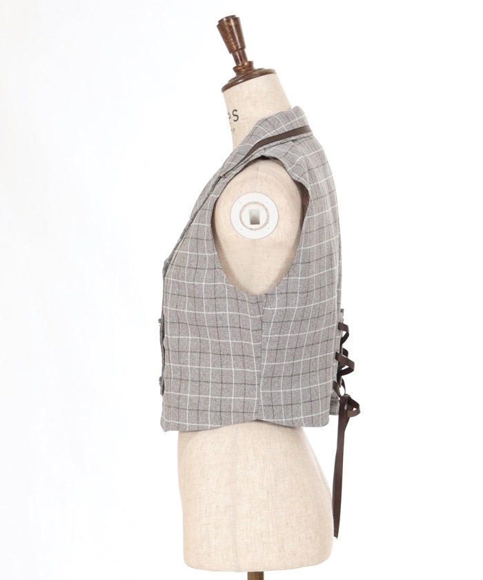 Back Lace-Up Vest – axes femme from JAPAN