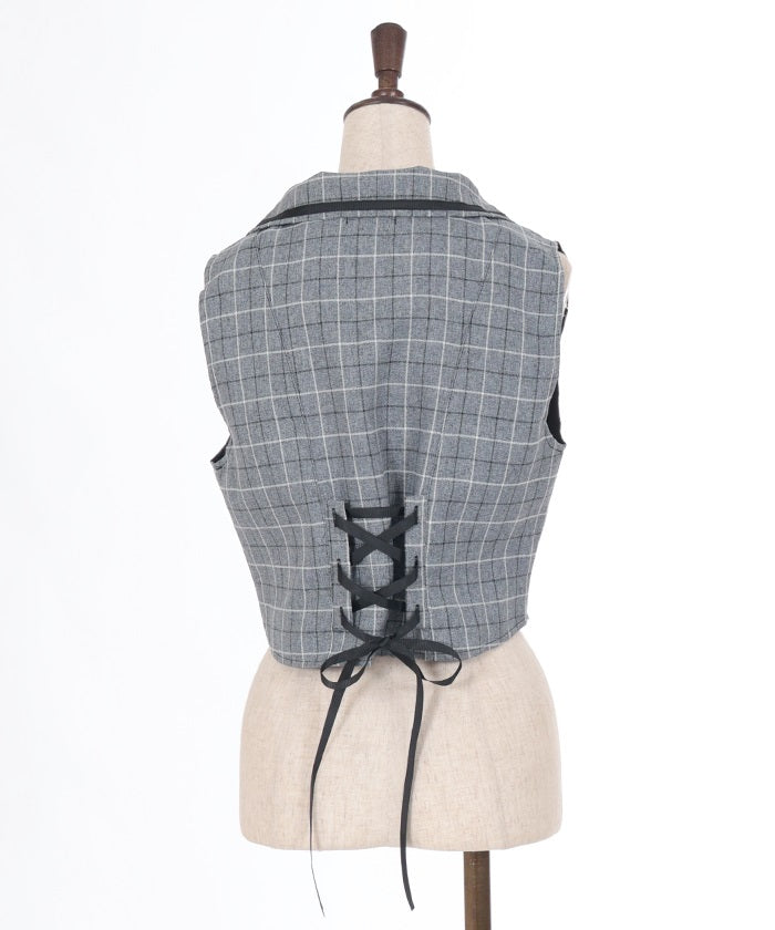 Back Lace-Up Vest – axes femme from JAPAN
