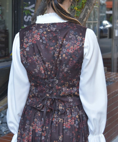 Floral Print Vest