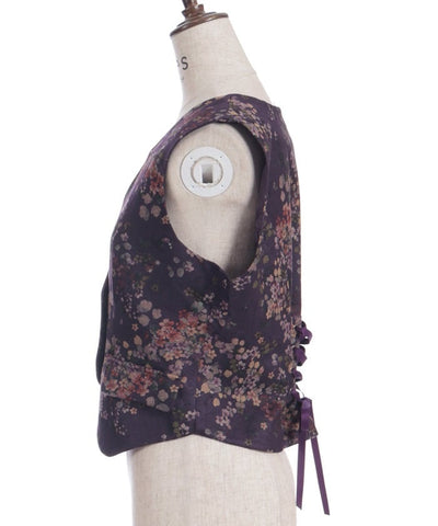 Floral Print Vest