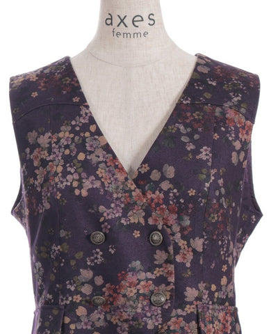 Floral Print Vest
