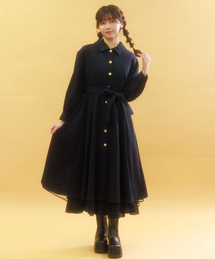 Back Frill Trench Coat (Pre-order)