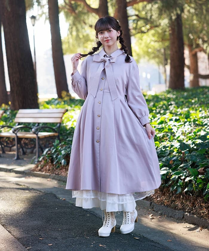 Back Frill Trench Coat (Pre-order)