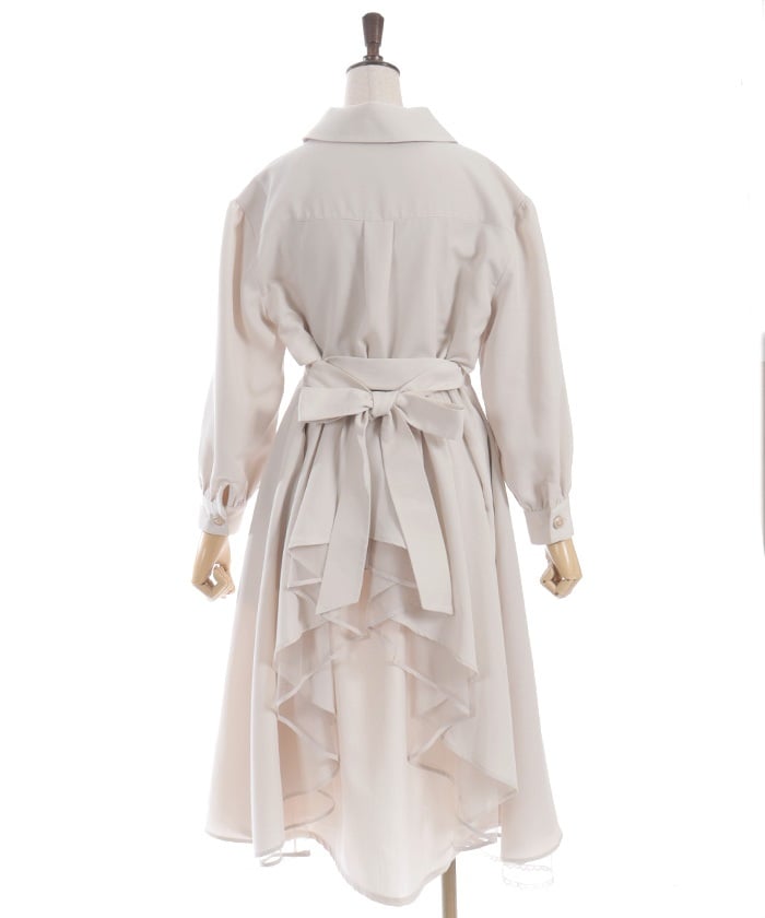 Back Frill Trench Coat (Pre-order)