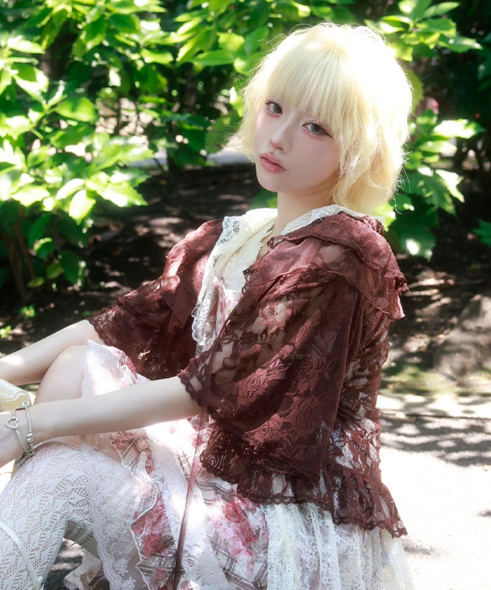 Rose Lace Bolero – axes femme from JAPAN