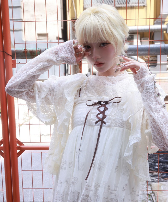 Rose Lace Bolero – axes femme from JAPAN