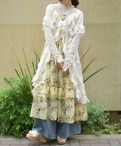 Ruffle Frill Gown