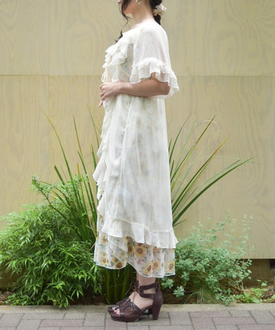Ruffle Frill Gown