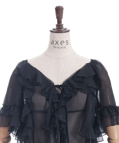 Ruffle Frill Gown