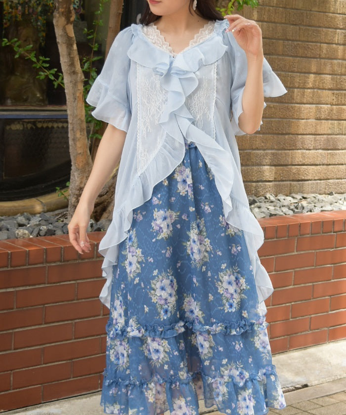 Fishtail Willow Crepe Gown – axes femme from JAPAN