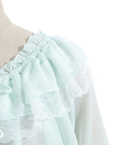 Off-Shoulder Chiffon Bolero