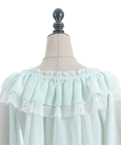 Off-Shoulder Chiffon Bolero