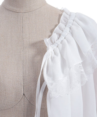 Off-Shoulder Chiffon Bolero