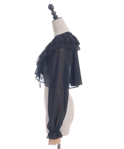 Off-Shoulder Chiffon Bolero