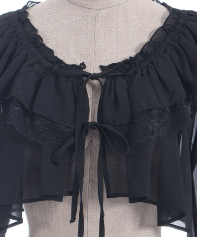 Off-Shoulder Chiffon Bolero
