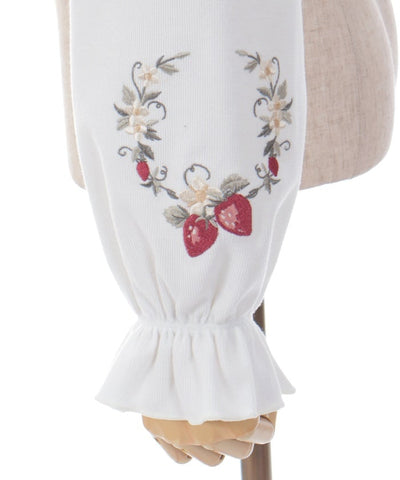 Strawberry Embroidery Bolero