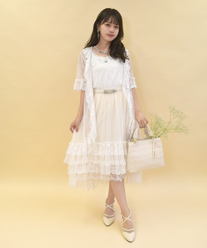 Frill Lace Gown – axes femme from JAPAN