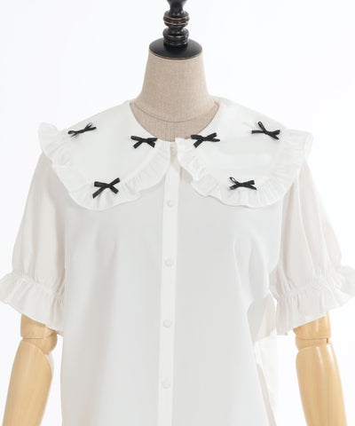 Petit Ribbon Big Collar Blouse