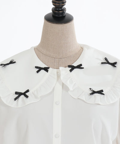 Petit Ribbon Big Collar Blouse