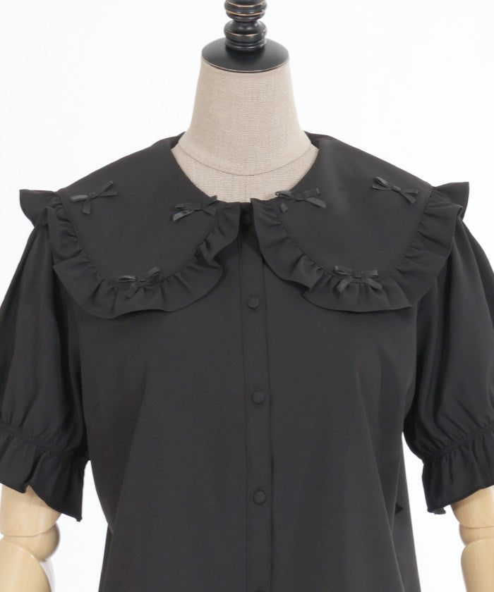 Petit Ribbon Big Collar Blouse