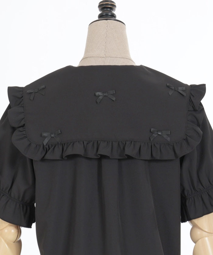 Petit Ribbon Big Collar Blouse