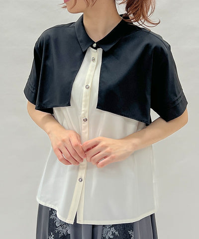 Bicolor Flap Design Shirt