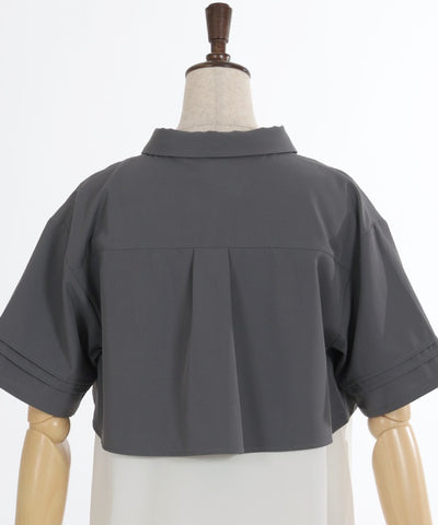 Bicolor Flap Design Shirt