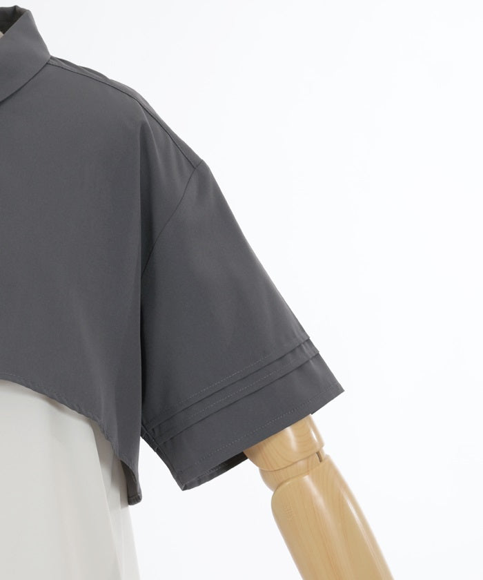 Bicolor Flap Design Shirt