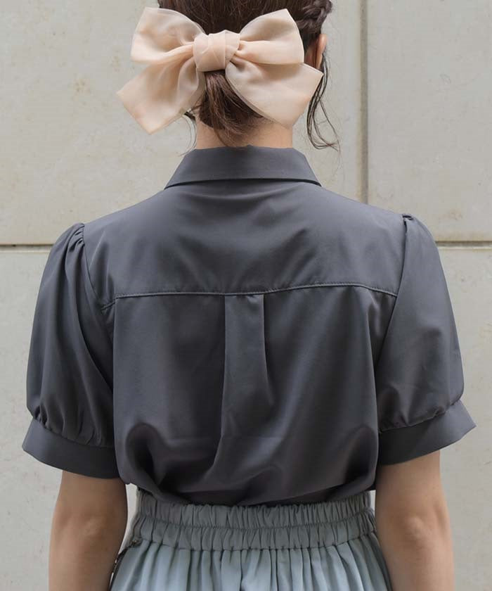 Classic Blouse with Ribbon Tie – axes femme from JAPAN