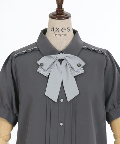 Classic Blouse with Ribbon Tie