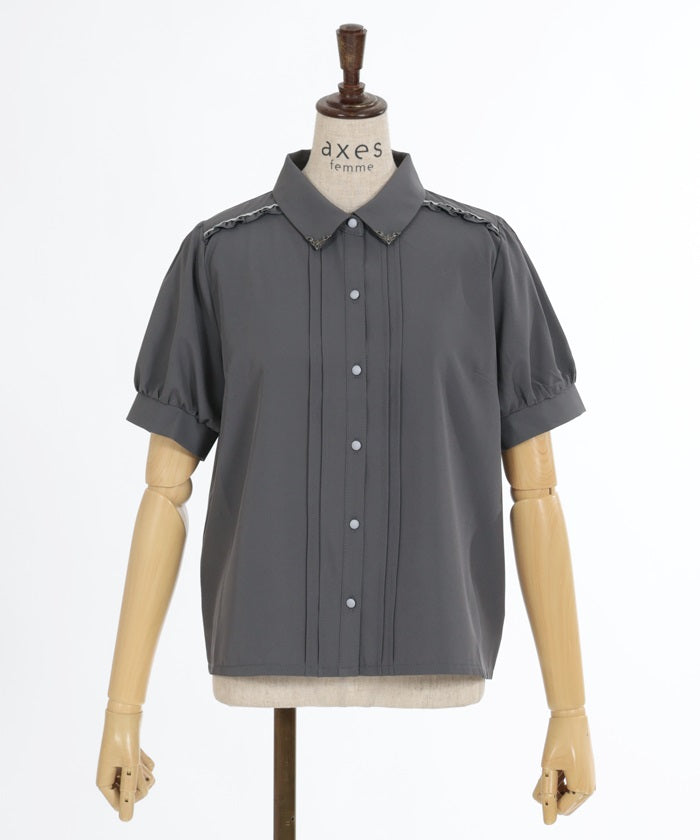 Classic Blouse with Ribbon Tie – axes femme from JAPAN