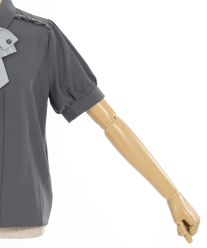 Classic Blouse with Ribbon Tie – axes femme from JAPAN