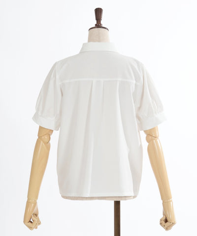 Classic Blouse with Ribbon Tie