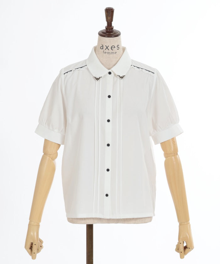 Classic Blouse with Ribbon Tie – axes femme from JAPAN