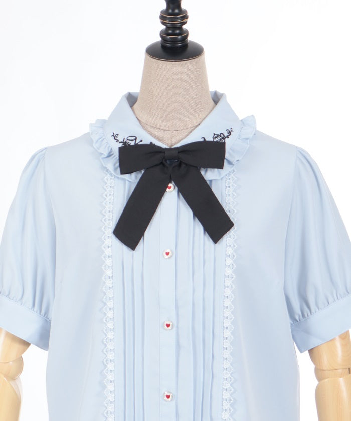 Mad Tea Party Embroidery Blouse