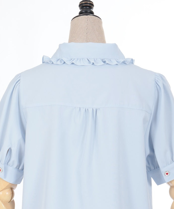 Mad Tea Party Embroidery Blouse