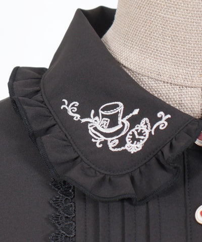 Mad Tea Party Embroidery Blouse