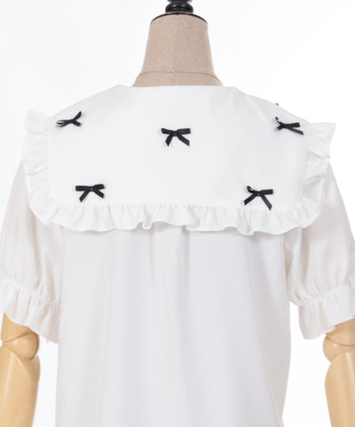 Petit Ribbon Big Collar Blouse