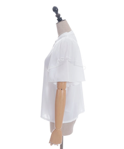 Frill Sleeve Short-Sleeved Blouse
